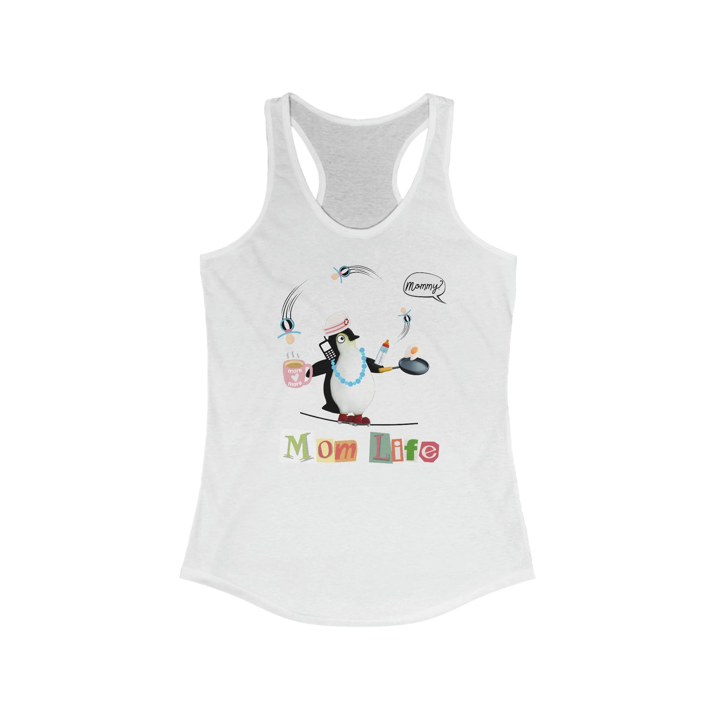 Mom Life Women's Racerback Tank