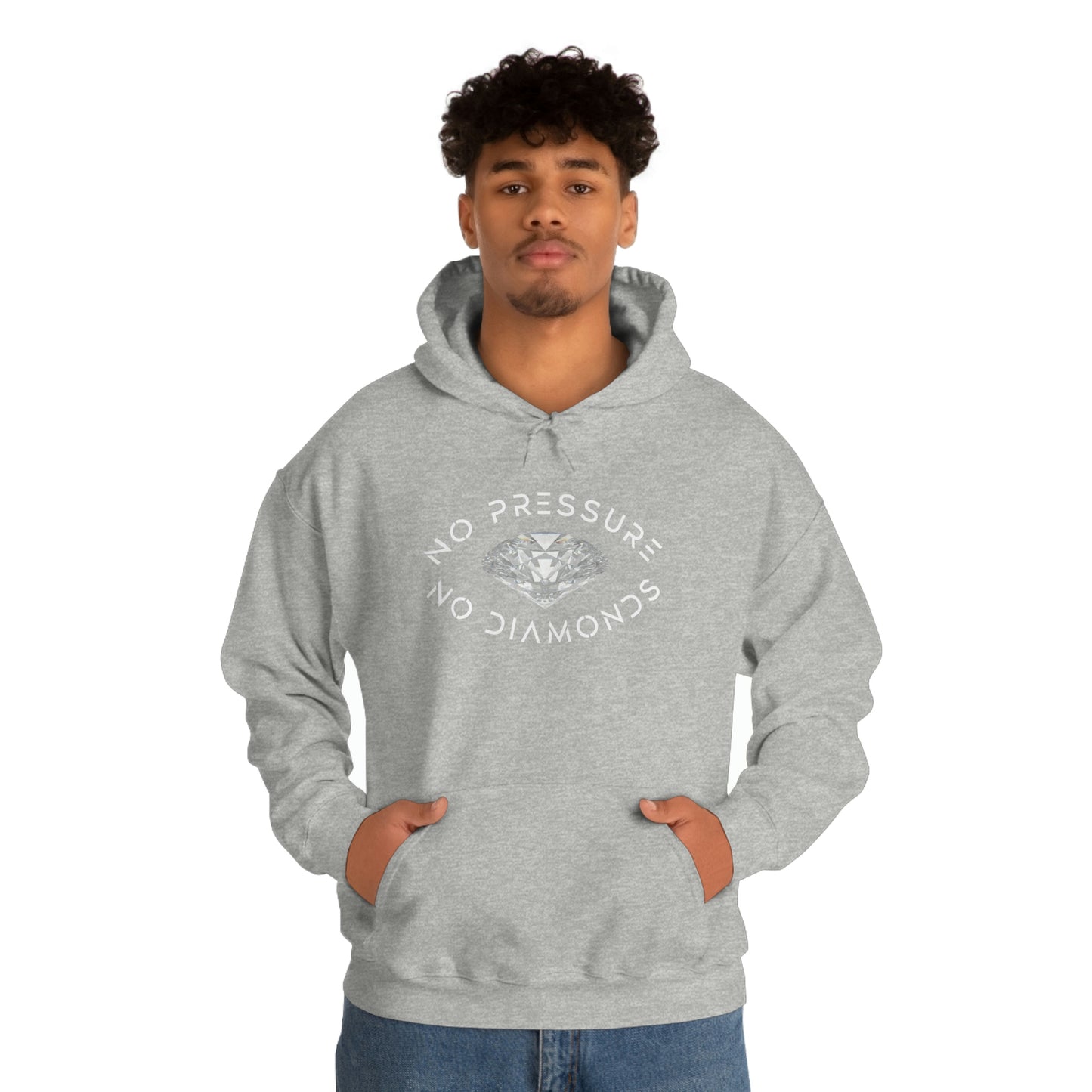No Pressure No Diamonds Men's Hooded Sweatshirt