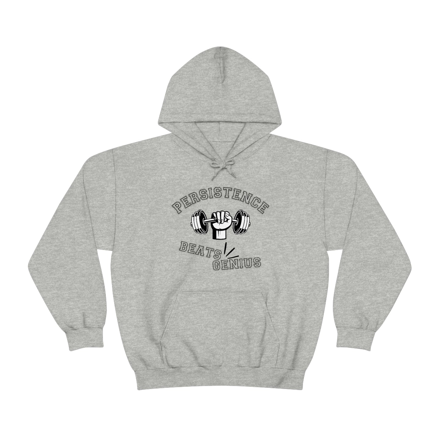 Persistence Beats Genius Unisex Hooded Sweatshirt
