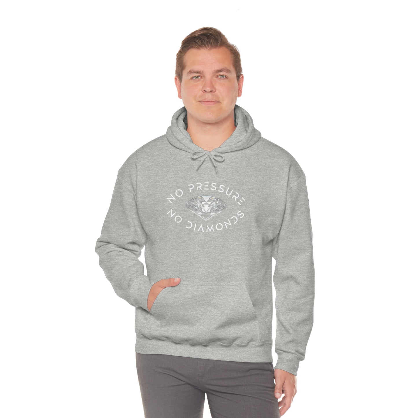 No Pressure No Diamonds Men's Hooded Sweatshirt