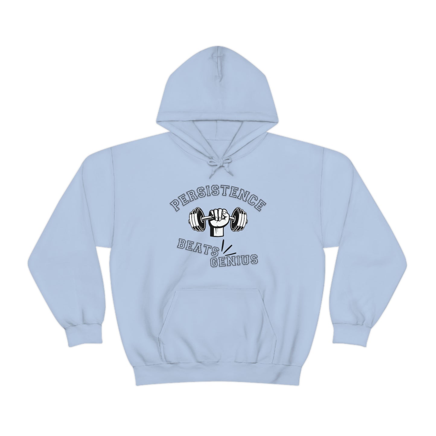 Persistence Beats Genius Unisex Hooded Sweatshirt